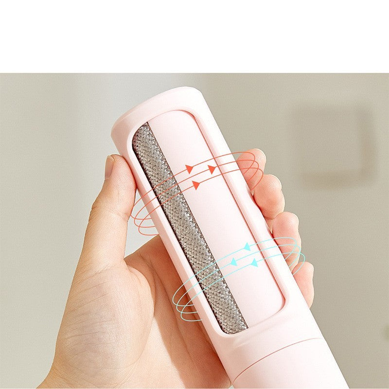 2-in-1 Reusable Pet Hair Remover – Portable, Self-Cleaning Lint Roller for Dog & Cat Fur