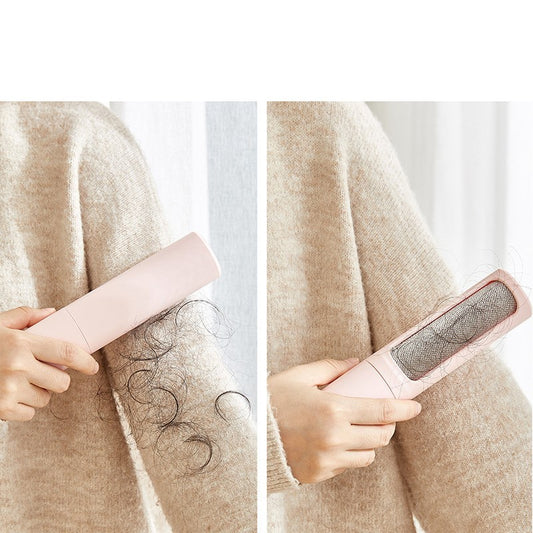 2-in-1 Reusable Pet Hair Remover – Portable, Self-Cleaning Lint Roller for Dog & Cat Fur