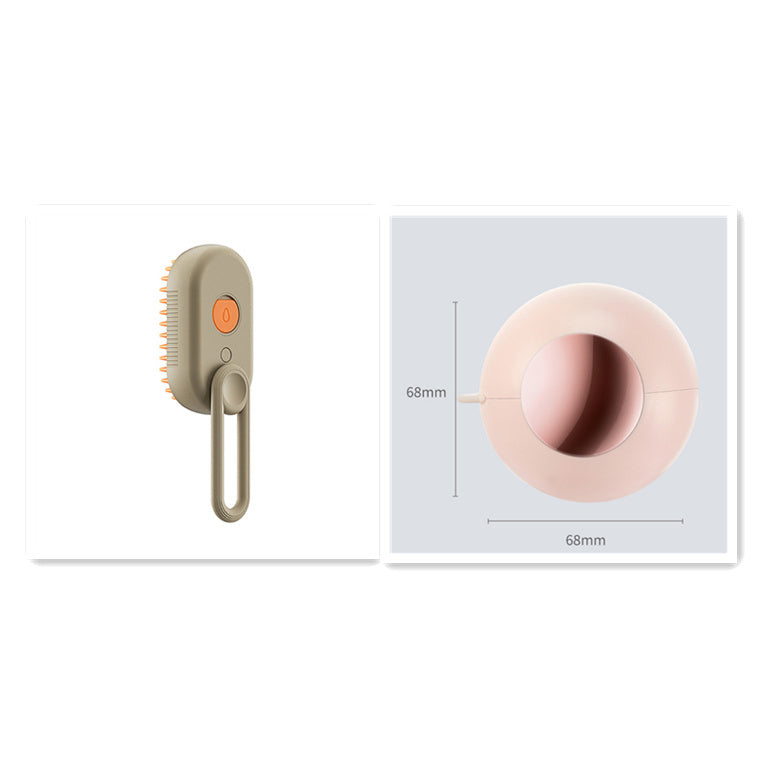 3-in-1 Steamy Pet Grooming Brush – Massage, De-Shed & Shine