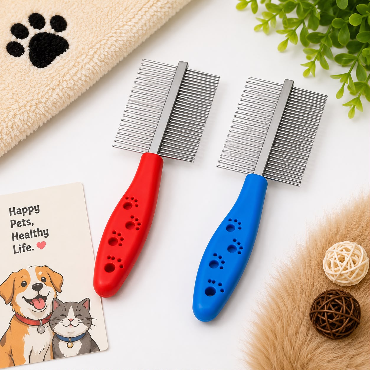 Double Side Pet Flea Comb