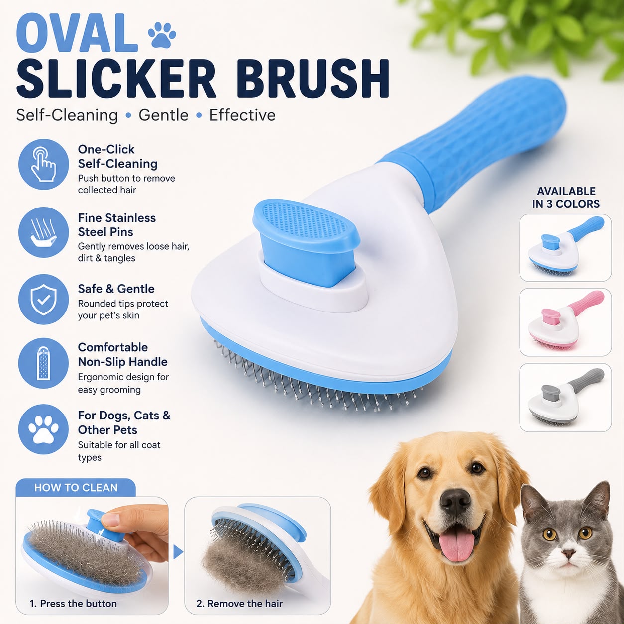 0val Slicker Brush